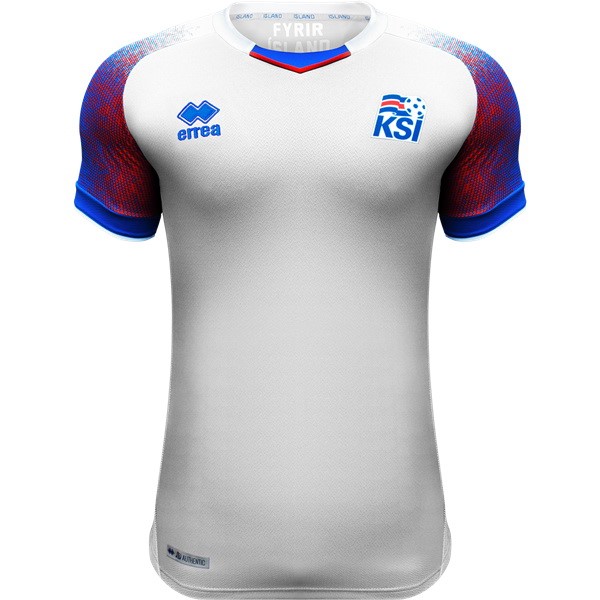 Maillot Football Islande Exterieur 2018 Blanc